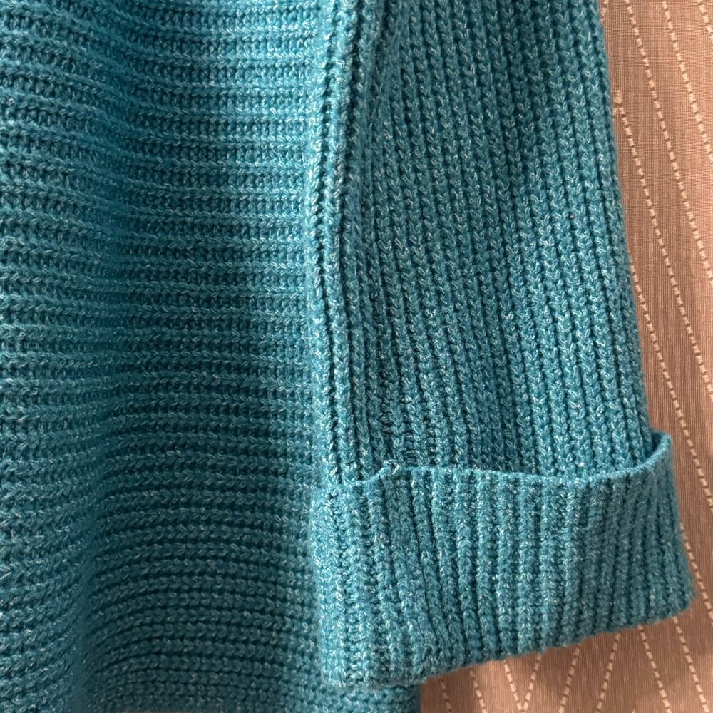 Bright Turquoise Tunic Sweater - Pilcro/Anthropologie - L